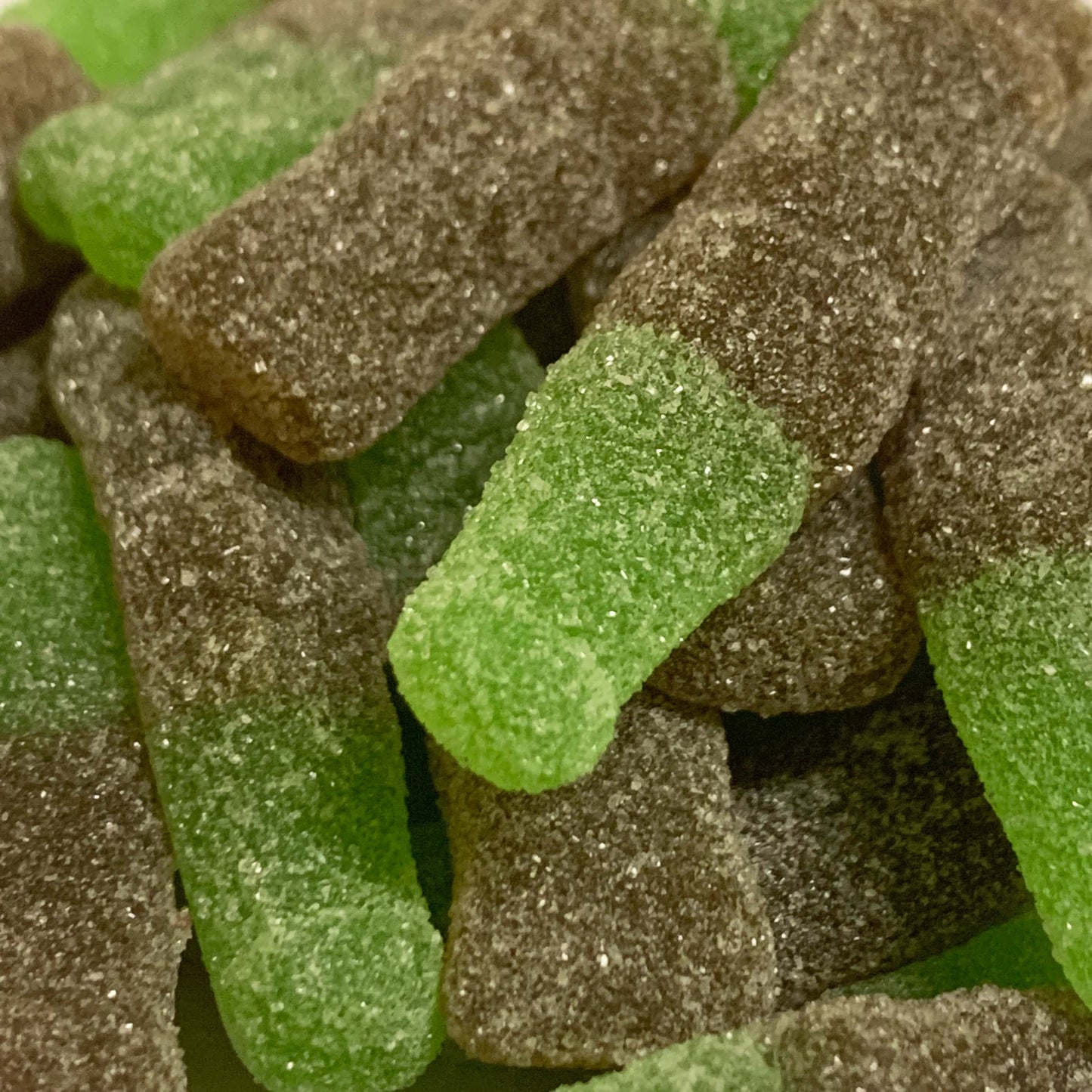Bouteille Cola vert sucrée
